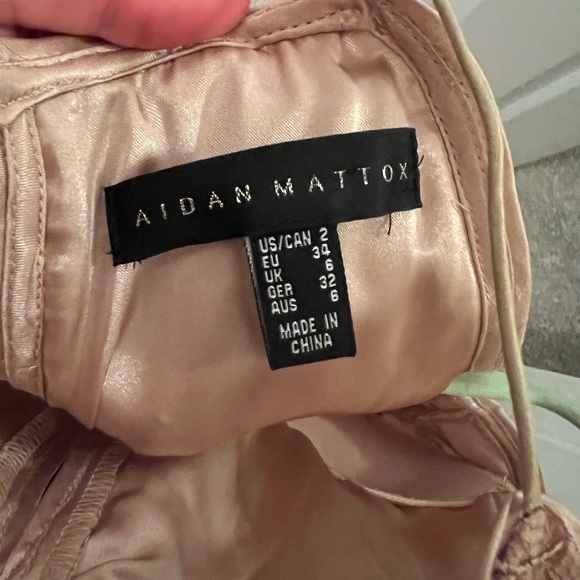 Aidan Mattox Mauve Champagne Evening Gown - Picture 7 of 9